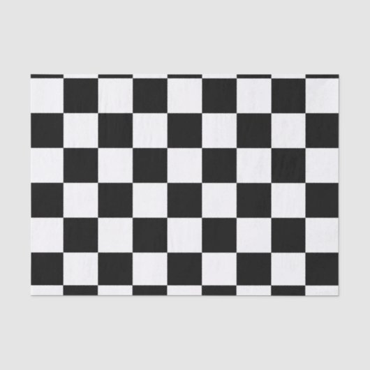 Schachbrett Flag Tissue Paper Seidenpapier (Vorderseite)