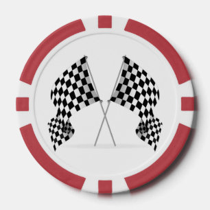Schachbrett-Flagge-Design-Pokerchips Pokerchips