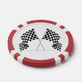 Schachbrett-Flagge-Design-Pokerchips Pokerchips (Einzeln)