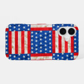 Schachbrett-Flagge iPhone 16 Hülle (Rückseite (Horizontal))