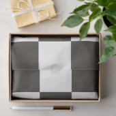 Schachbrett-Flagge (Schwarz und Weiß) Seidenpapier (Geschenk)