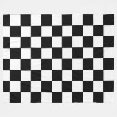 Schachbrett Fleecedecke (Vorderseite (Horizontal))