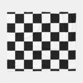 Schachbrett Fleecedecke (Vorderseite (Horizontal))