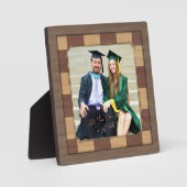 Schachbrett Foto Frame Template. Geschenk für Scha Fotoplatte (Vorderseite)