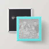 Schachbrett-Fotobild-Button Button (Vorne & Hinten)