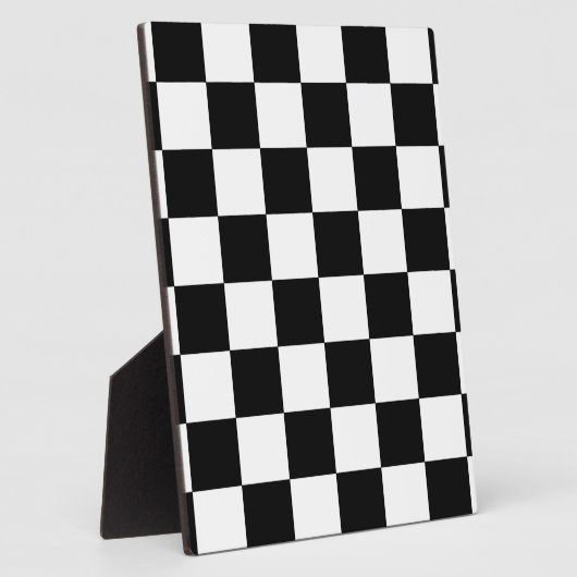 Schachbrett Fotoplatte (Seite)