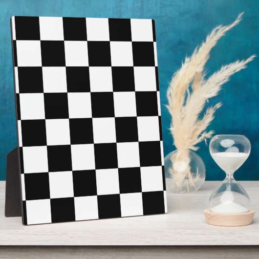Schachbrett Fotoplatte (Seite)