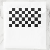 Schachbrett für das Design von Schachboxen mit kon Rechteckiger Aufkleber (Tasche)