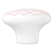 Schachbrett für die modernen weißen rosa Quadrate Keramikknauf (Seitenansicht)