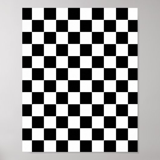 Schachbrett für Schach-Schachbretter mit kontrolli Poster (Vorne)