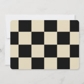 Schachbrett Geburtstag Einladung Foto Spielabend (Rückseite)