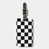 Schachbrett Gepäckanhänger (Vorderseite vertikal)
