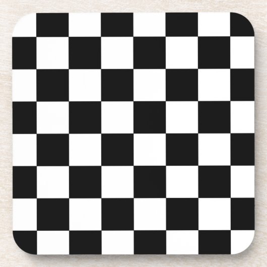 Schachbrett Getränkeuntersetzer (Vorderseite)