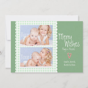 Schachbrett-Handy-Flachkarten-Foto Feiertagskarte