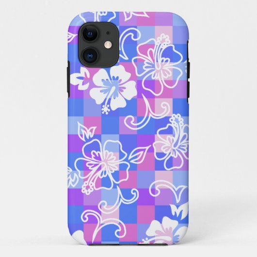 Schachbrett-Hibiskus hawaiischer iPhone 5 Casemate Case-Mate iPhone Hülle (Rückseite)