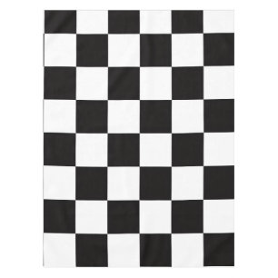 Schachbrett-Hometeppich der klassischen Eleganz Tischdecke