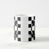 Schachbrett-Illusion Kaffeetasse (Mittel)