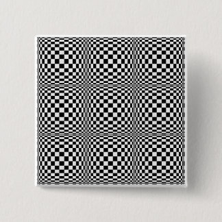 Schachbrett-Illusions-Quadrat-Knopf Button