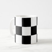 Schachbrett-Kaffee-Tasse Kaffeetasse (Vorderseite Links)
