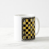 Schachbrett Kaffeetasse (VorderseiteRechts)