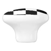 Schachbrett Keramikknauf (Seitenansicht)