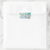 Schachbrett-Kiosk-Parkblick Runder Aufkleber (Tasche)