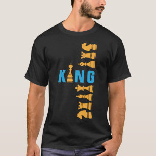 Schachbrett König – Strategische Macht Royale Desi T-Shirt
