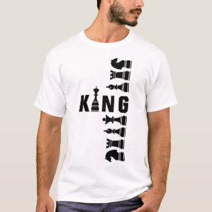 Schachbrett König – Strategische Macht Royale Desi T-Shirt