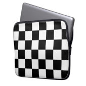 Schachbrett Laptopschutzhülle (Vorderseite Links)
