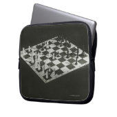 Schachbrett Laptopschutzhülle (Vorderseite Links)