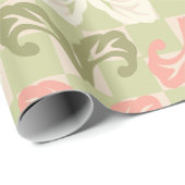 Schachbrett Leaf Geschenkpapier (Rolleneckpunkt)