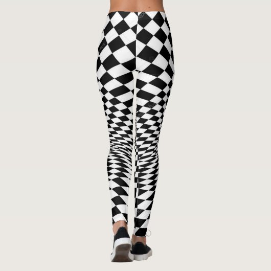 Schachbrett Leggings (Rückseite)