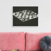 Schachbrett Leinwanddruck (Insitu (Wohnzimmer))