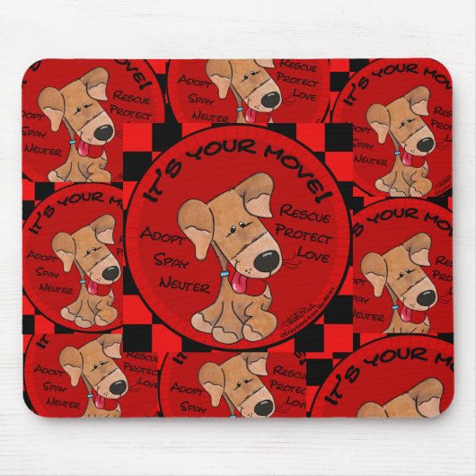 Schachbrett-Mainboard - Verschieben Mousepad (Vorne)