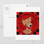 Schachbrett-Mainboard - Verschieben Postkarte (Vorne/Hinten)
