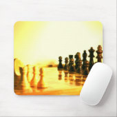 Schachbrett-Mausunterlage Mousepad (Mit Mouse)