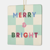 Schachbrett Merry & Bright Weihnachtsornament (Links)
