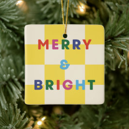 Schachbrett Merry & Bright Weihnachtsornament