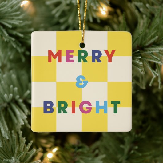 Schachbrett Merry & Bright Weihnachtsornament (Baum)