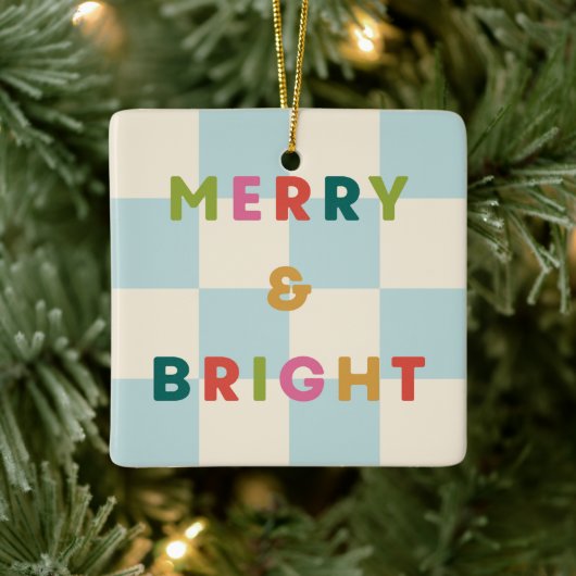 Schachbrett Merry & Bright Weihnachtsornament (Baum)