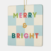 Schachbrett Merry & Bright Weihnachtsornament (Links)
