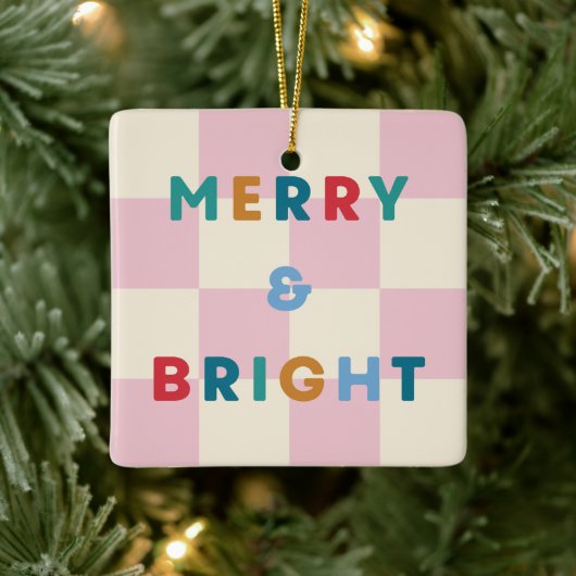 Schachbrett Merry & Bright Weihnachtsornament (Baum)