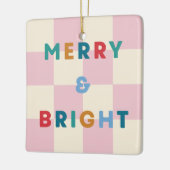 Schachbrett Merry & Bright Weihnachtsornament (Links)
