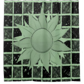 Schachbrett mit Duschvorhang (Vorderseite)