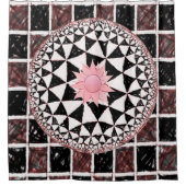 Schachbrett mit Duschvorhang (Vorderseite)