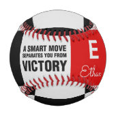 Schachbrett-Monogramm Baseball (Vorderseite)