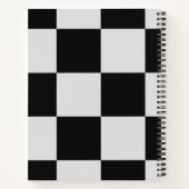 Schachbrett-Monogramm Notizblock (Rückseite)