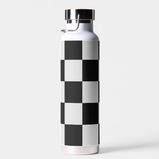 Schachbrett-Monogramm Trinkflasche (Rechts)