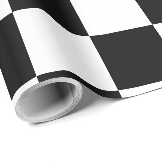 Schachbrett-Motherboard-Muster in Weiß, Schwarz Geschenkpapier (Rolleneckpunkt)