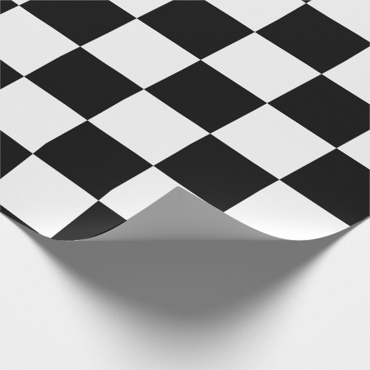 Schachbrett-Motherboard-Muster in Weiß, Schwarz Geschenkpapier (Ecke)